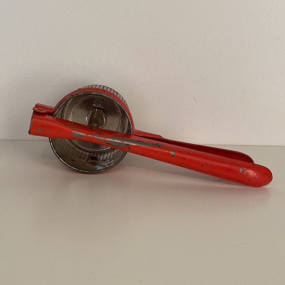Vintage Red Potato Ricer - Picture 2 of 4